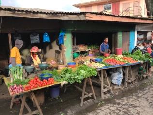 The local veg market